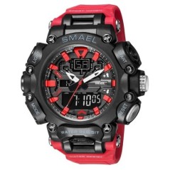 Ceas militar Sport Rezistent la apă 50M Cronometru Analogic Digital Ceasuri de mână Afișare Săptămâna Ceas cu alarmă 8053 Ceasur