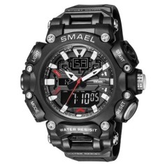Ceas militar Sport Rezistent la apă 50M Cronometru Analogic Digital Ceasuri de mână Afișare Săptămâna Ceas cu alarmă 8053 Ceasur