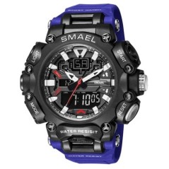 Ceas militar Sport Rezistent la apă 50M Cronometru Analogic Digital Ceasuri de mână Afișare Săptămâna Ceas cu alarmă 8053 Ceasur