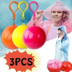 1/2/3buc mini minge de ploaie portabilă pentru adulți copii poncho de ploaie de unică folosință haine de ploaie pelerina de ploa
