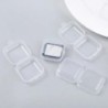 eTya Travel Cutie portabilă de bijuterii Organizator de depozitare Bijuterii transparente pentru femei Cutie de pachet mic Cutie
