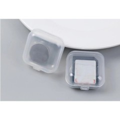 eTya Travel Cutie portabilă de bijuterii Organizator de depozitare Bijuterii transparente pentru femei Cutie de pachet mic Cutie