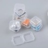 eTya Travel Cutie portabilă de bijuterii Organizator de depozitare Bijuterii transparente pentru femei Cutie de pachet mic Cutie