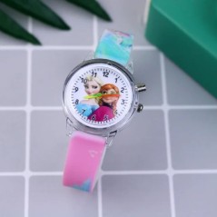 Ceasuri pentru fete, cu brățară, curea din silicon, prințesă, Elsa, pentru copii, ceas pentru copii