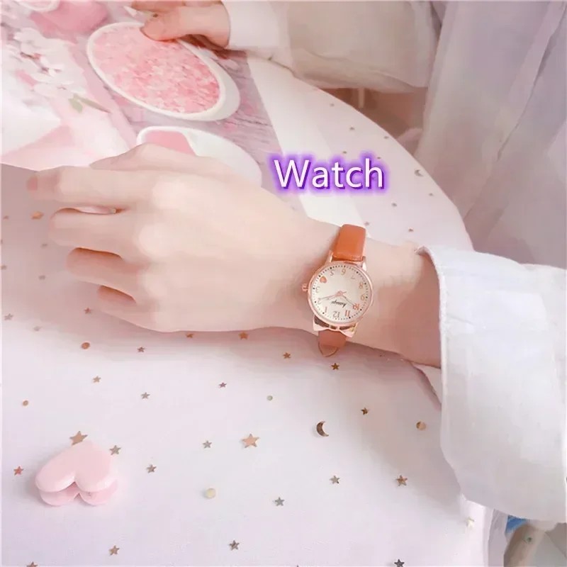 2024 Fashion Kids Love Cadran digital Set pentru copii Ceas Curea din piele Ceasuri cu quartz Ceas fete Ceas Copii + Bratara