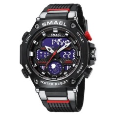 Ceasuri de mână cu quartz Sport SMAEL Ceas militar militar cu alarmă cu ecran dublu Ceas electronic cu LED 8069 Ceasuri rezisten