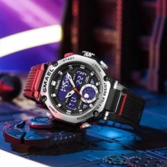 Ceasuri de mână cu quartz Sport SMAEL Ceas militar militar cu alarmă cu ecran dublu Ceas electronic cu LED 8069 Ceasuri rezisten