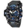 SMAEL Ceasuri Bărbați 50m Ceas sport rezistent la apă Ceas sport militar pentru bărbați Digital 8072 Ceas cu afișaj dublu Quartz