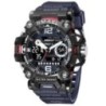 SMAEL Ceasuri Bărbați 50m Ceas sport rezistent la apă Ceas sport militar pentru bărbați Digital 8072 Ceas cu afișaj dublu Quartz
