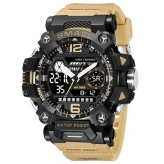 SMAEL Ceasuri Bărbați 50m Ceas sport rezistent la apă Ceas sport militar pentru bărbați Digital 8072 Ceas cu afișaj dublu Quartz