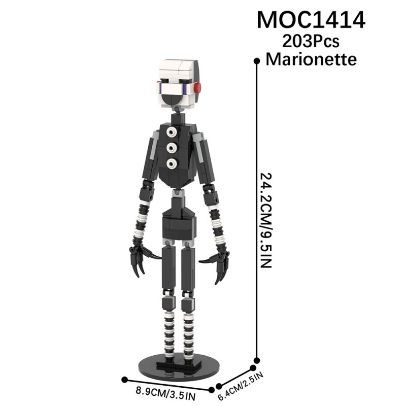 Set de jocuri de groază MOOXI Cărămizi MOC Scene de film Urs Figurine de acțiune Blocuri de construcție Jucării educaționale pen