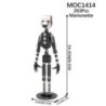 Set de jocuri de groază MOOXI Cărămizi MOC Scene de film Urs Figurine de acțiune Blocuri de construcție Jucării educaționale pen