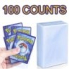 100 buc. Manșoane transparente Pokemon pentru cărți de protecție pentru jocuri de joacă VMAX Yugioh Pokemon Cards Case Holder Fo