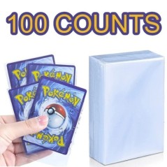100 buc. Manșoane transparente Pokemon pentru cărți de protecție pentru jocuri de joacă VMAX Yugioh Pokemon Cards Case Holder Fo