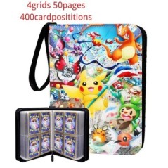 Cărți Pokemon 400 buc Suport album jucării pentru copii, colecție, carte de album, joc de cărți comerciale Pokemon