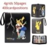 Cărți Pokemon 400 buc Suport album jucării pentru copii, colecție, carte de album, joc de cărți comerciale Pokemon