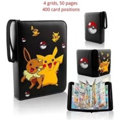 Cărți Pokemon 400 buc Suport album jucării pentru copii, colecție, carte de album, joc de cărți comerciale Pokemon