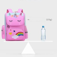 Rucsac de școală pentru fete, cu imprimeu Unicorn, rezistent la apă, de mare capacitate