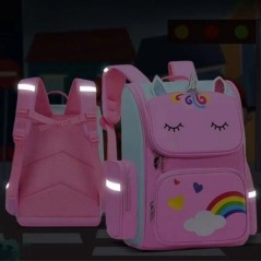 Rucsac de școală pentru fete, cu imprimeu Unicorn, rezistent la apă, de mare capacitate