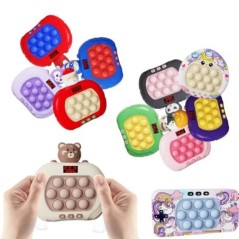 Pop Light Fidget Game Quick Push Bubble Game Jocuri portabile cu mâner portabil Jucării pentru băieți Fete Cadou pentru copii Ma