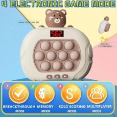 Pop Light Fidget Game Quick Push Bubble Game Jocuri portabile cu mâner portabil Jucării pentru băieți Fete Cadou pentru copii Ma