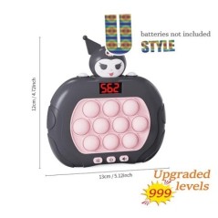 Pop Light Fidget Game Quick Push Bubble Game Jocuri portabile cu mâner portabil Jucării pentru băieți Fete Cadou pentru copii Ma