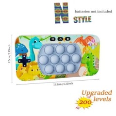 Pop Light Fidget Game Quick Push Bubble Game Jocuri portabile cu mâner portabil Jucării pentru băieți Fete Cadou pentru copii Ma