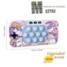 Pop Light Fidget Game Quick Push Bubble Game Jocuri portabile cu mâner portabil Jucării pentru băieți Fete Cadou pentru copii Ma