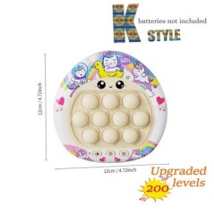 Pop Light Fidget Game Quick Push Bubble Game Jocuri portabile cu mâner portabil Jucării pentru băieți Fete Cadou pentru copii Ma