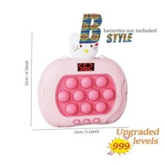 Pop Light Fidget Game Quick Push Bubble Game Jocuri portabile cu mâner portabil Jucării pentru băieți Fete Cadou pentru copii Ma