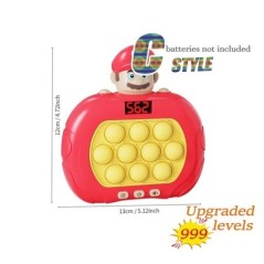 Pop Light Fidget Game Quick Push Bubble Game Jocuri portabile cu mâner portabil Jucării pentru băieți Fete Cadou pentru copii Ma