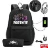 Rucsac FORTNITE cu imprimare, 17 inchi, ghiozdan pentru copii, genți de școală, băieți, pentru adolescenți, rucsac cu desene ani