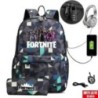 Rucsac FORTNITE cu imprimare, 17 inchi, ghiozdan pentru copii, genți de școală, băieți, pentru adolescenți, rucsac cu desene ani
