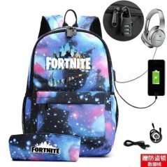 Rucsac FORTNITE cu imprimare, 17 inchi, ghiozdan pentru copii, genți de școală, băieți, pentru adolescenți, rucsac cu desene ani