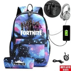 Rucsac FORTNITE cu imprimare, 17 inchi, ghiozdan pentru copii, genți de școală, băieți, pentru adolescenți, rucsac cu desene ani