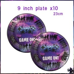 Joc de împușcături Fortnition Decor pentru petrecerea de aniversare Farfurie Cupă Cartoon Alpaca Llama Folie Globo Baby Shower R
