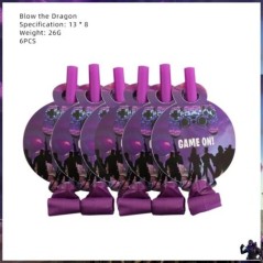 Joc de împușcături Fortnition Decor pentru petrecerea de aniversare Farfurie Cupă Cartoon Alpaca Llama Folie Globo Baby Shower R