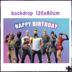 Joc de împușcături Fortnition Decor pentru petrecerea de aniversare Farfurie Cupă Cartoon Alpaca Llama Folie Globo Baby Shower R