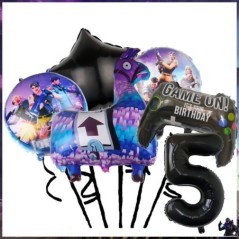 Joc de împușcături Fortnition Decor pentru petrecerea de aniversare Farfurie Cupă Cartoon Alpaca Llama Folie Globo Baby Shower R