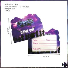 Joc de împușcături Fortnition Decor pentru petrecerea de aniversare Farfurie Cupă Cartoon Alpaca Llama Folie Globo Baby Shower R
