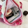 Rucsac cu unicorn cu blană de iarnă pentru copii mici, cu desene animate, rucsac pentru copii, grădiniță, geantă de umeri
