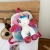 Rucsac cu unicorn cu blană de iarnă pentru copii mici, cu desene animate, rucsac pentru copii, grădiniță, geantă de umeri