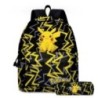 MINISO Set de 3 bucăți Rucsac Pokémon Pikachu pentru elevi de școală primară și gimnaziu ghiozdan băieți fete anime desene anima
