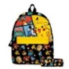 MINISO Set de 3 bucăți Rucsac Pokémon Pikachu pentru elevi de școală primară și gimnaziu ghiozdan băieți fete anime desene anima
