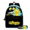 MINISO Set de 3 bucăți Rucsac Pokémon Pikachu pentru elevi de școală primară și gimnaziu ghiozdan băieți fete anime desene anima