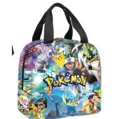MINISO Set de 3 bucăți Rucsac Pokémon Pikachu pentru elevi de școală primară și gimnaziu ghiozdan băieți fete anime desene anima