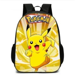 MINISO Set de 3 bucăți Rucsac Pokémon Pikachu pentru elevi de școală primară și gimnaziu ghiozdan băieți fete anime desene anima