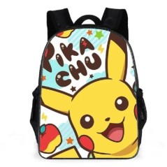 MINISO Set de 3 bucăți Rucsac Pokémon Pikachu pentru elevi de școală primară și gimnaziu ghiozdan băieți fete anime desene anima