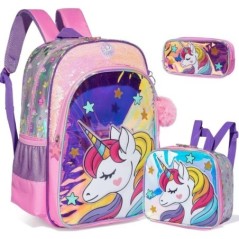 Rucsac Meetbelify pentru fete Rucsac pentru copii Geanta școlară pentru elevi elementare Geantă de călătorie de dimensiune compl