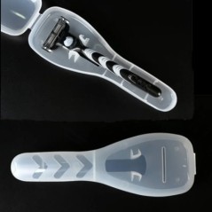 Noua carcasă pentru aparat de ras de călătorie Cutie de ras Suport pentru lame Suport pentru valiză din plastic Imbarcare pentru